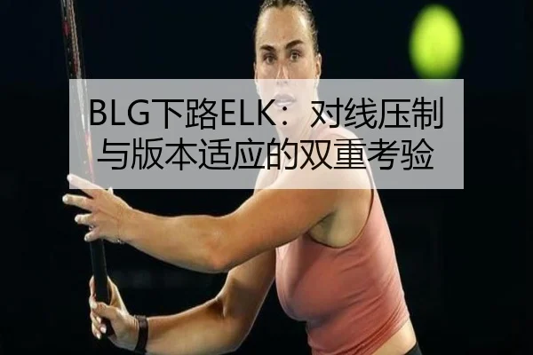 BLG下路ELK：对线压制与版本适应的双重考验